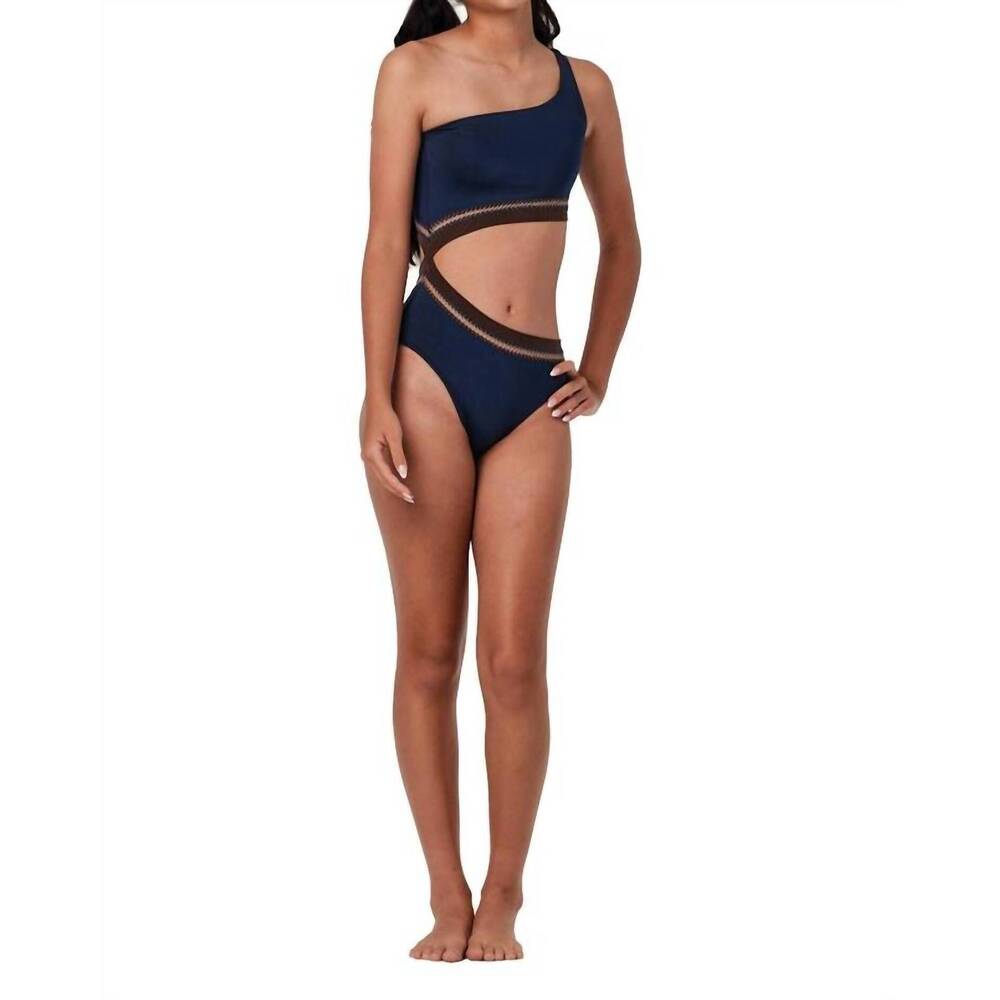 NEW SUBMARINE one-piece swimsuit in navy